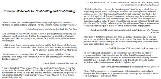 52-secrets for goal setting and goal getting (Digital book)