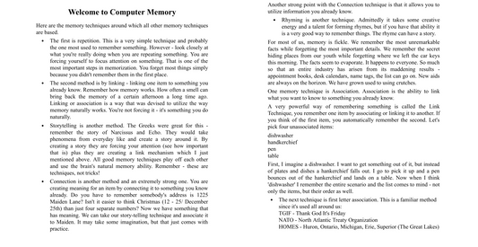 Computer Memory - Develop A Computer Like Memory In 5 Minutes A Day (Digital book)