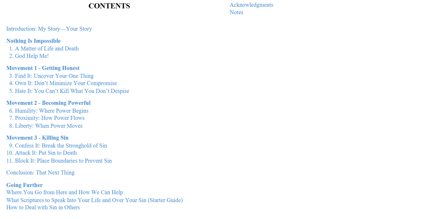 Killing Sin - Conquer the One Thing That Is Defeating You (Digital book)