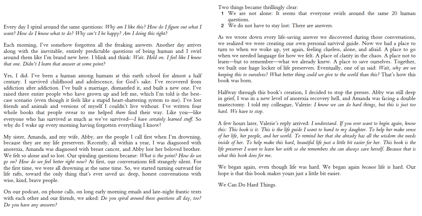 We Can Do Hard Things: Answers to Life's 20 Questions (Digital book)