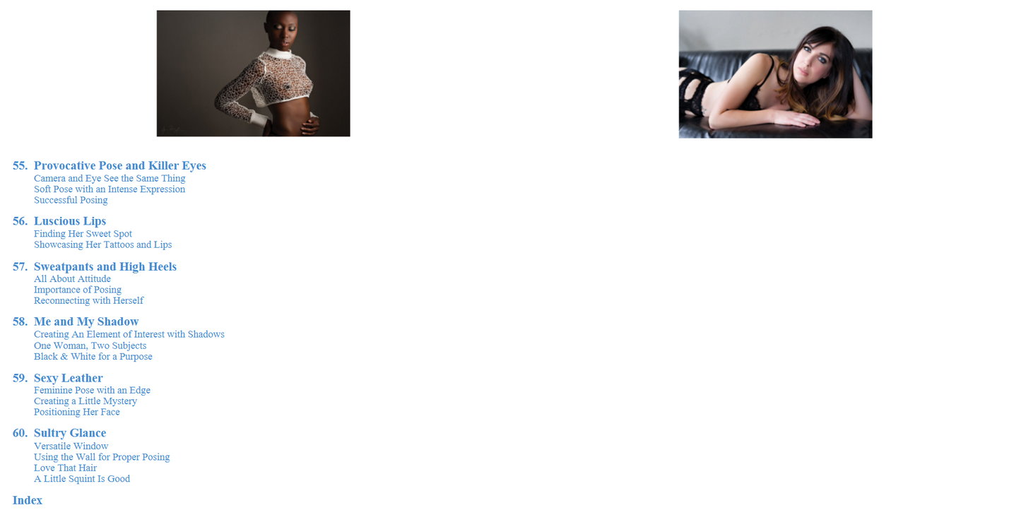 The Boudoir Photography Cookbook - 60 Recipes for Tempting Photos (Digital book)