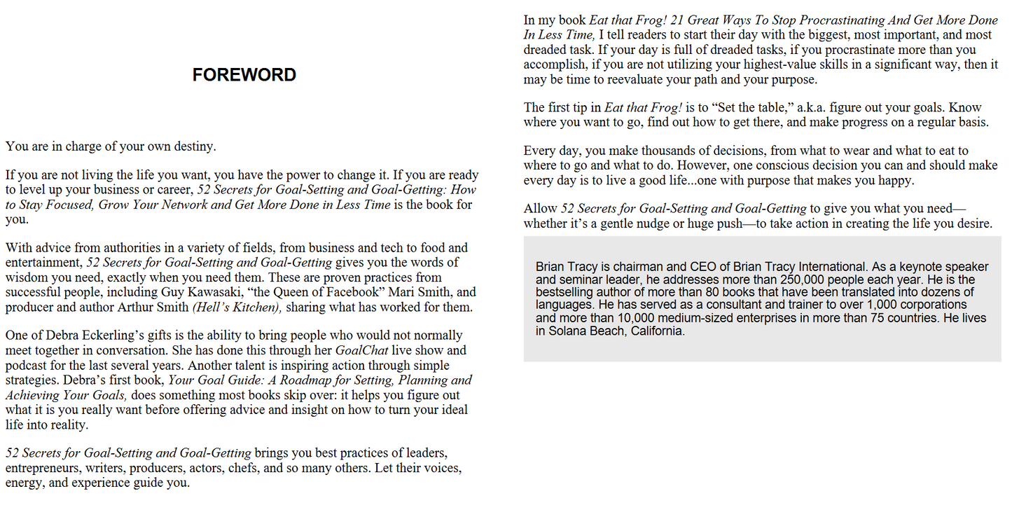 52-secrets for goal setting and goal getting (Digital book)