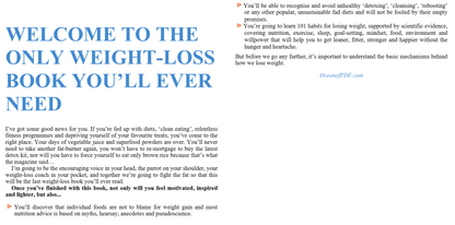101 Habits to Lose Weight -Simple changes for long term weight loss increased energy and a positive mindset- (Digital book)