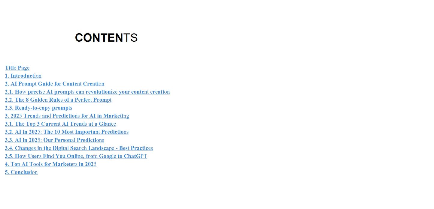 AI strategy 2025 for maketing teams (Digital book)
