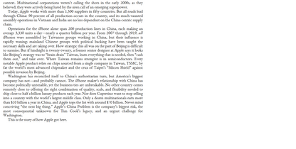 Apple in China - The Capture of the World’s Greatest Company