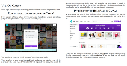 Canva - Professional Tips and Tricks When You Design with Canva (Step by Step Canva Guide for Work or Business with Pictures) (Digital book)