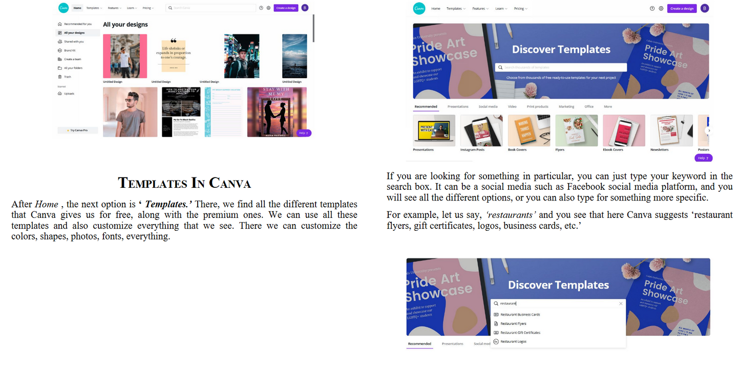 Canva - Professional Tips and Tricks When You Design with Canva (Step by Step Canva Guide for Work or Business with Pictures) (Digital book)