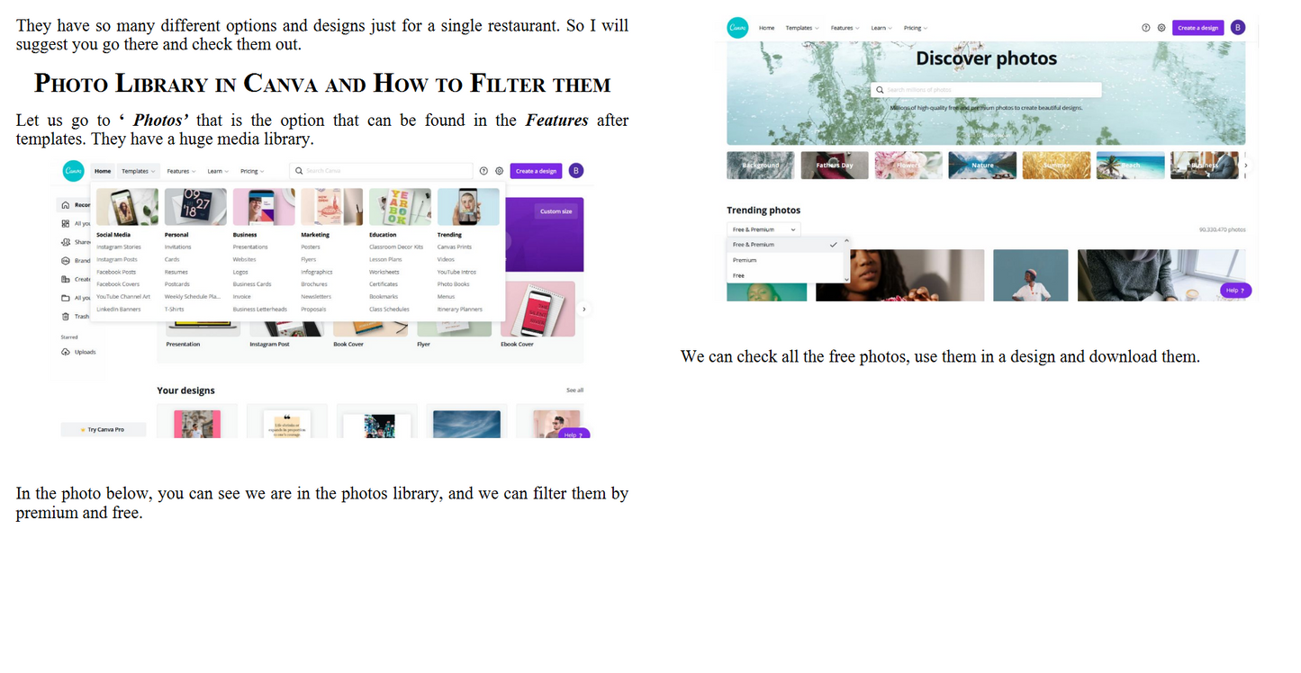 Canva - Professional Tips and Tricks When You Design with Canva (Step by Step Canva Guide for Work or Business with Pictures) (Digital book)