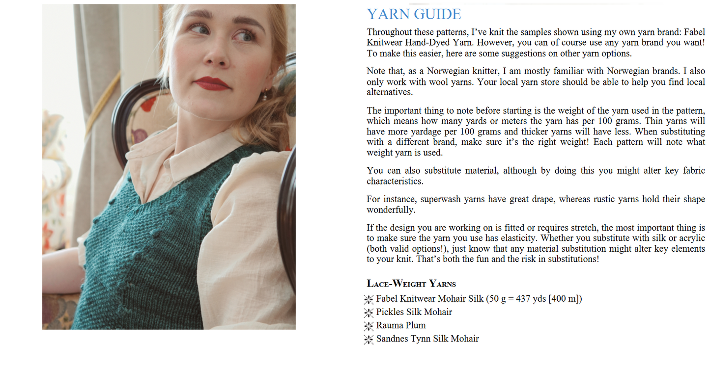 Romantic Knits - 16 Knitting Patterns for Blouses, Cardigans and Other Elegant Knitwear (Digital book)