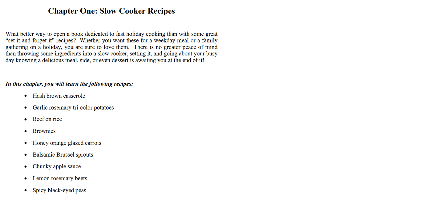 Holiday Recipes - Easy and Healthy Low Carb, Paleo, Slow Cooker Recipes for Your Best Holidays (Digital book)