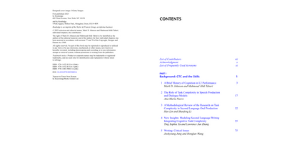 Cognitive Task Complexity and Second Language Performance - Understanding L2 Learner Affect and Engagement  (Digital book)
