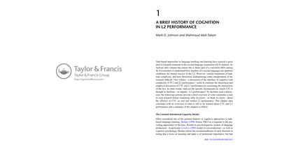 Cognitive Task Complexity and Second Language Performance - Understanding L2 Learner Affect and Engagement  (Digital book)