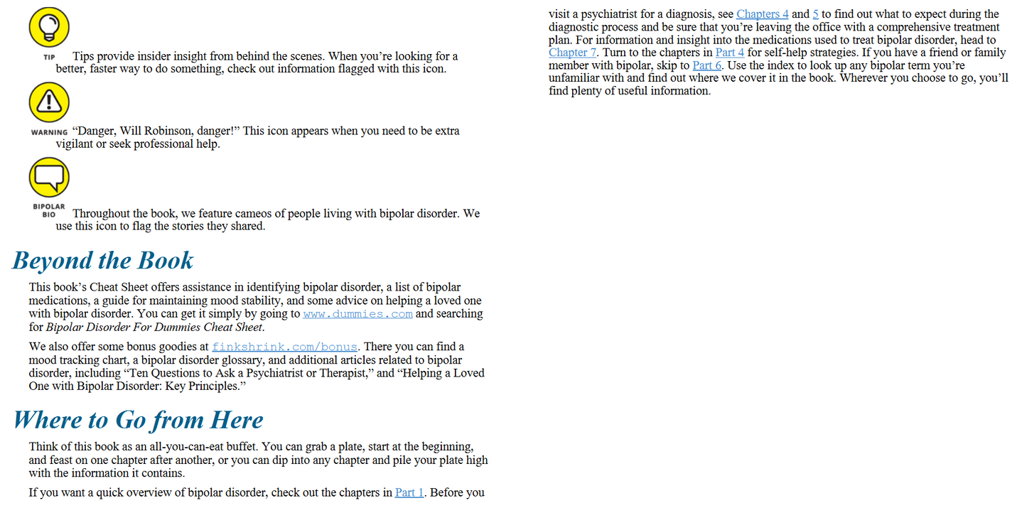 Bipolar Disorder For Dummies, 4th Edition (Digital book)