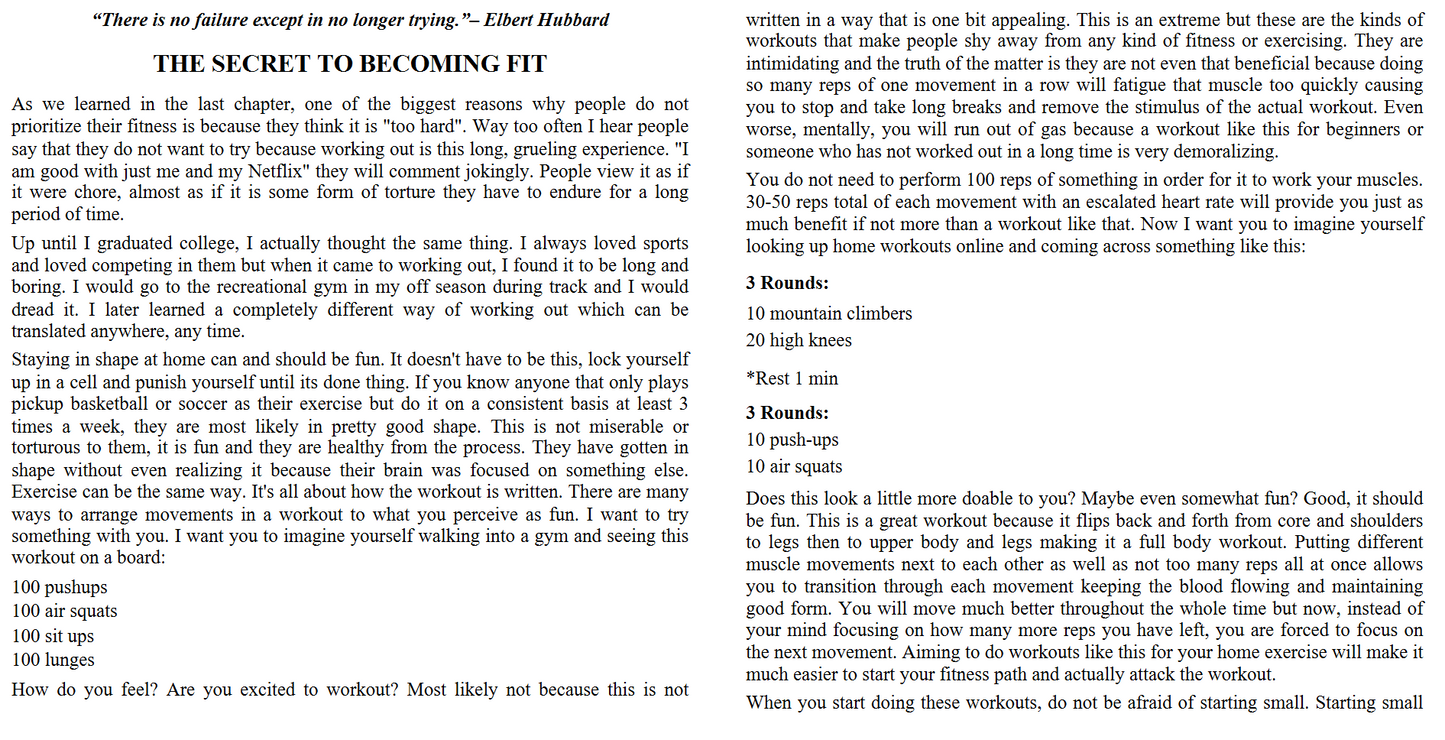 Fitness - The Home Workout Solution - The Most Effective Permanent Solution to Long Term Fitness (Digital book)