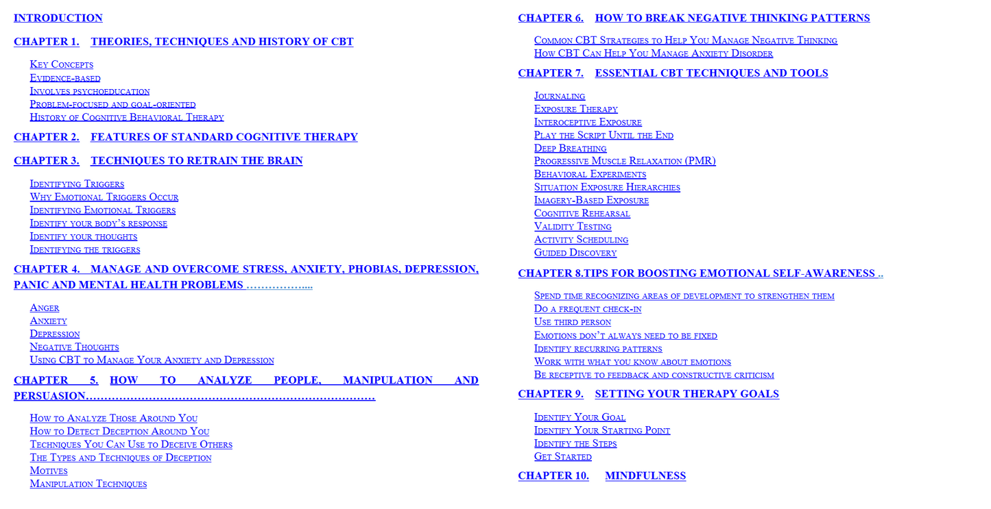 Mind Control, 6 books in 1- Developing Neuro Linguistic Programming, Cognitive Behavioral Therapy and Emotional Intelligence. Improve social skills, learn to speak in public and improve your charisma (Digital books)