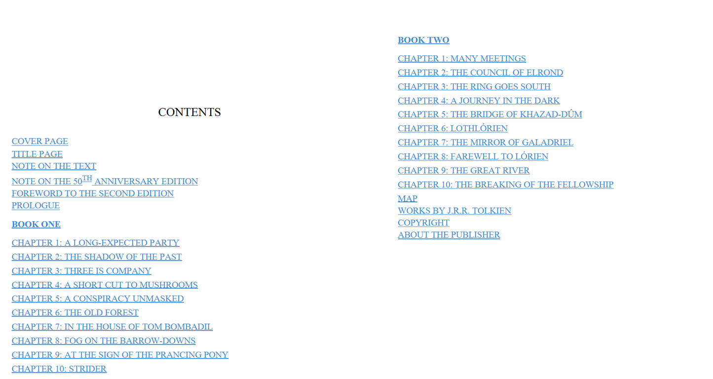 The Fellowship of the Ring (The Lord of the Rings, Part 1) (Digital book)