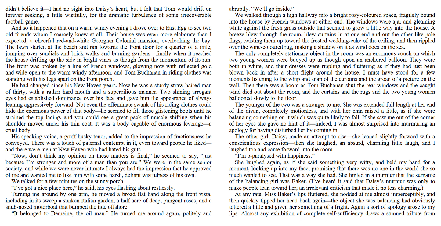 The great Gatsby by Scott Fitzgerald (Digital book)