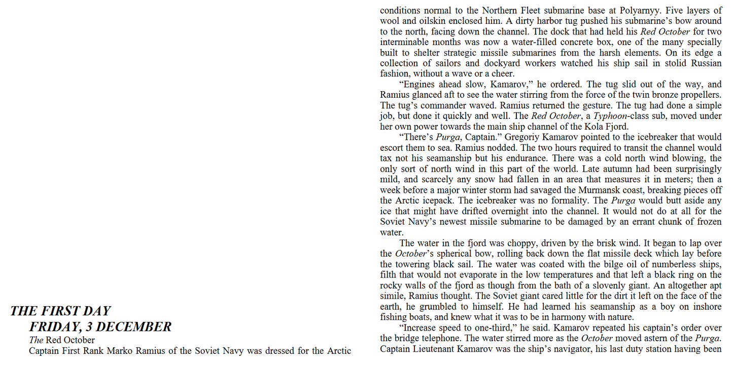 Tom Clancy's The hunt of red October (Digital book)
